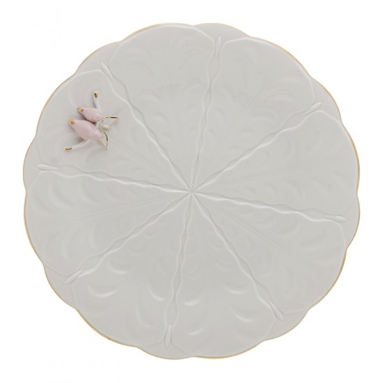 Prato Para Bolo Porcelana Birds 30cm